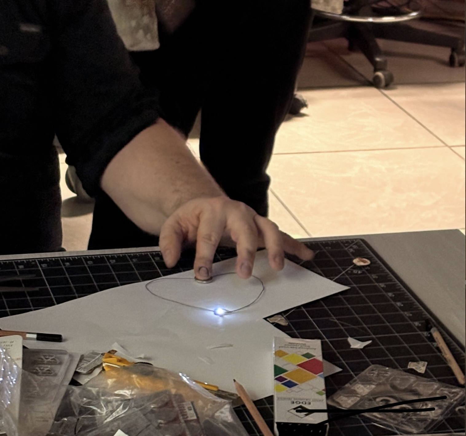 Playing with circuits in class!