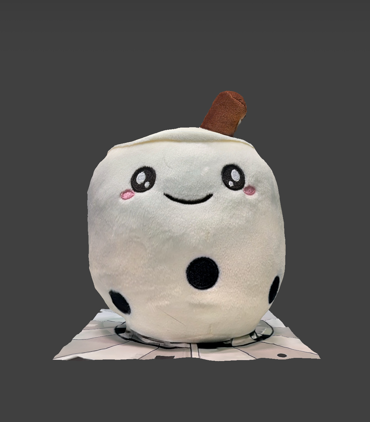 3D scan of bubble tea plushie.
